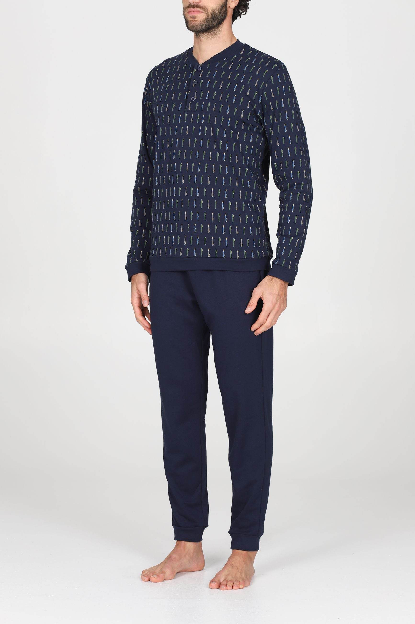 Pigiama Serafino Uomo Nogara JAL422 Julipet - evabiancheria